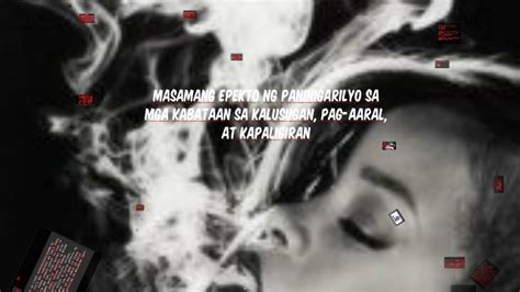 pananaliksik tungkol sa epekto ng paninigarilyo sa kabataan